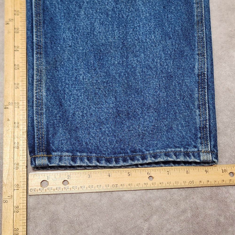 Carhartt B73 DST Mens Double Knee Logger Dungaree Jeans Dark Stone 36x30 - Picture 6 of 6